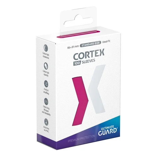 Ultimate Guard Cortex Sleeves Standard Size 66 x 91 mm (100 Sleeves) - Pink
