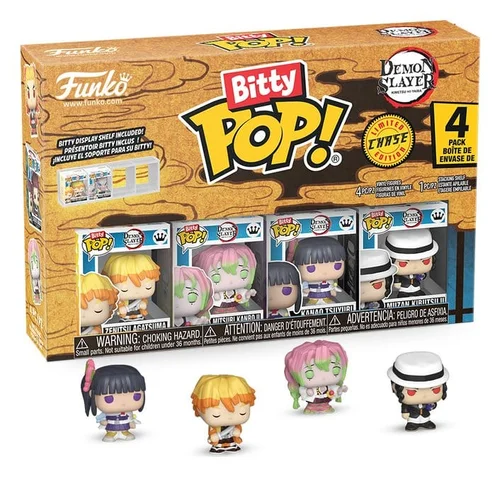 Demon Slayer: Kimetsu no Yaiba Bitty POP! Vinyl Figure 4-Pack Zenitsu 2.5 cm