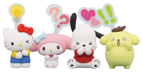 Sanrio Twinchees Mini Figures Hello Kitty & Friends Pikon Mind 5 cm Blind Pack Blind Bag - 1 Unidade Aleatória