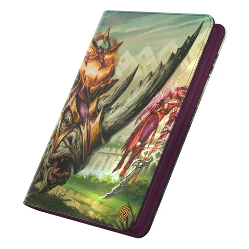 Ultimate Guard Zipfolio 18-Pocket Xenoskin (360 double-sleeved cards) Magic: The Gathering "Tarkir: Dragonstorm" - Skirmish Rhino