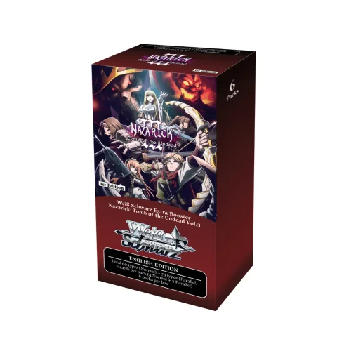 Weiss Schwarz: Nazarick: Tomb of the Undead Vol.3 (Overlord) Extra Booster English - 1 Booster Box (6 Boosters)