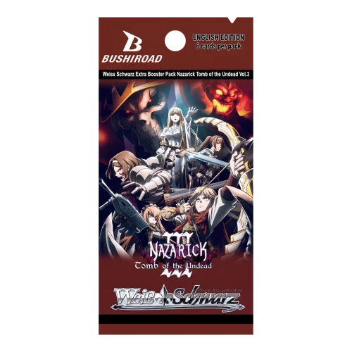 Weiss Schwarz: Nazarick: Tomb of the Undead Vol.3 (Overlord) Extra Booster English - 1 Booster (6 Cards)