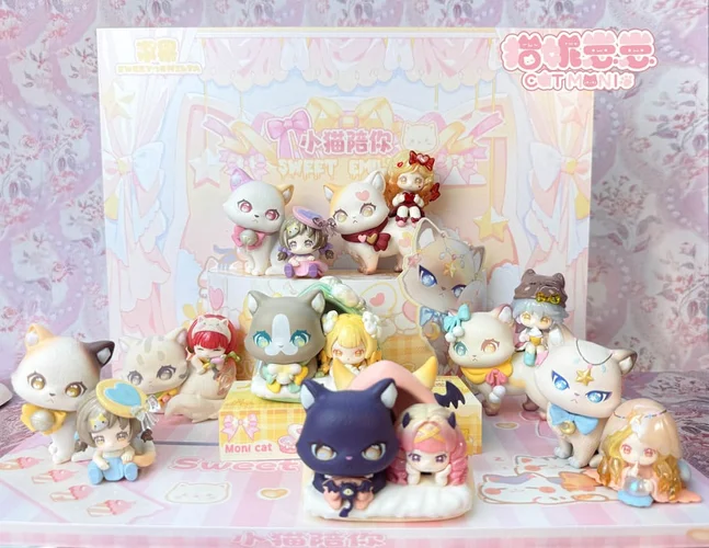 Original Character Trading Figures Cat Nizizi-Kitten with you 8 cm Blind Box - 1 Unidade