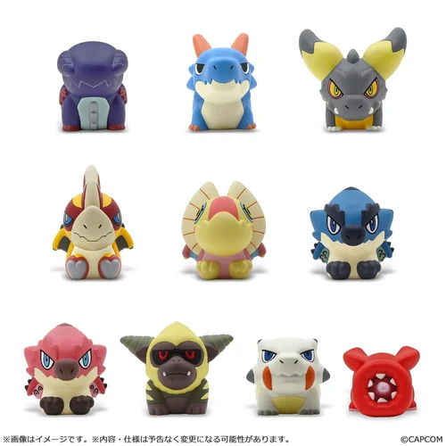 Monster Hunter Figure Builder Trading Figures 3 - 5cm Finger Puppet Monster Hunter Vol. 2 Blind Bag - 1 Unidade