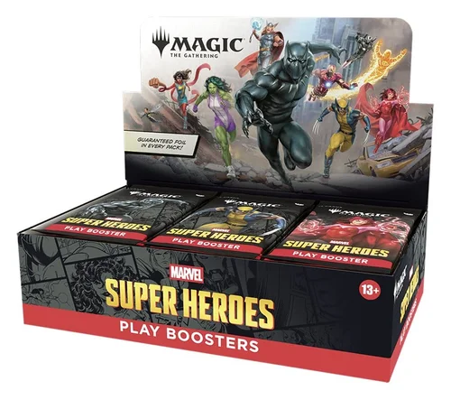Magic the Gathering Marvel Super Heroes Play Booster English - 1 Booster Box (30 Boosters)