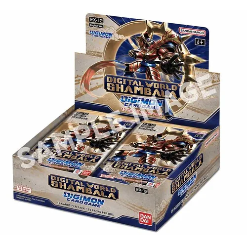 Digimon Card Game EX-12 Extra Booster Digital World Shambala English - 1 Booster Box (24 Boosters)