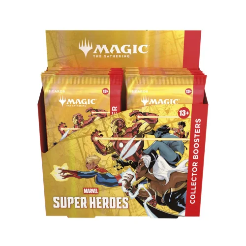 Magic the Gathering Marvel Super Heroes Collector Booster Box English - 1 Collector Booster Box (12 Boosters)