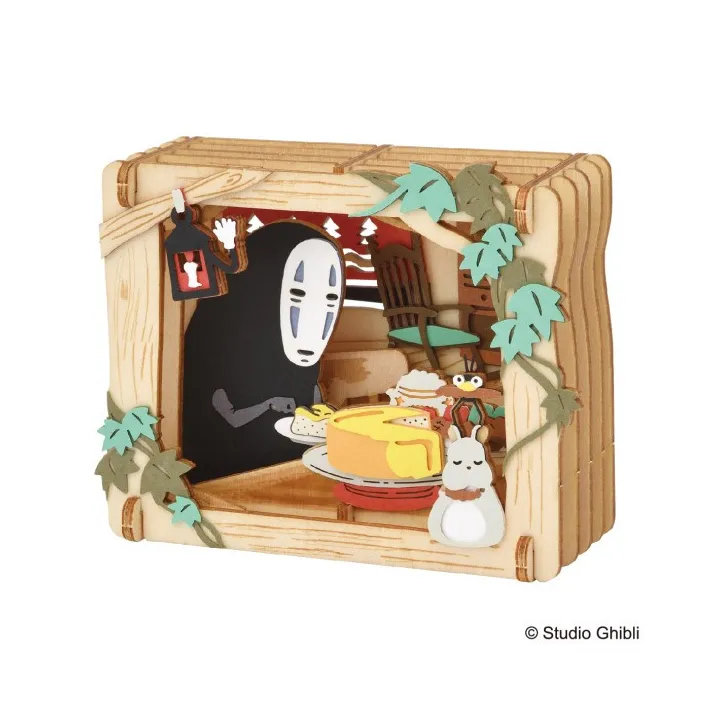 Paper Theater Wood Style No Face’s dessert - Spirited Away