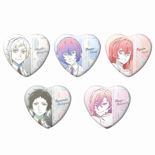 Bungo Stray Dogs Trading Heart Can Badge - 1 Unidade Aleatória