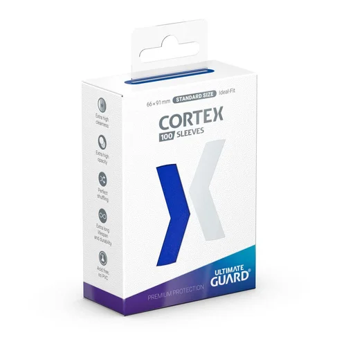 Ultimate Guard Cortex Sleeves Standard Size 66 x 91 mm (100 Sleeves) - Blue