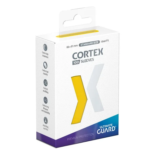 Ultimate Guard Cortex Sleeves Standard Size 66 x 91 mm (100 Sleeves) - Yellow