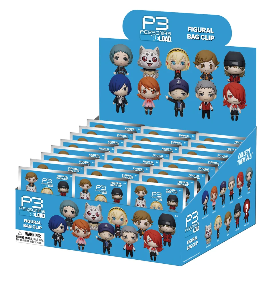 PERSONA 3 RELOAD - 3D Foam Bag Clip Series 1 Blind Bag - 1 Unidade Aleatória