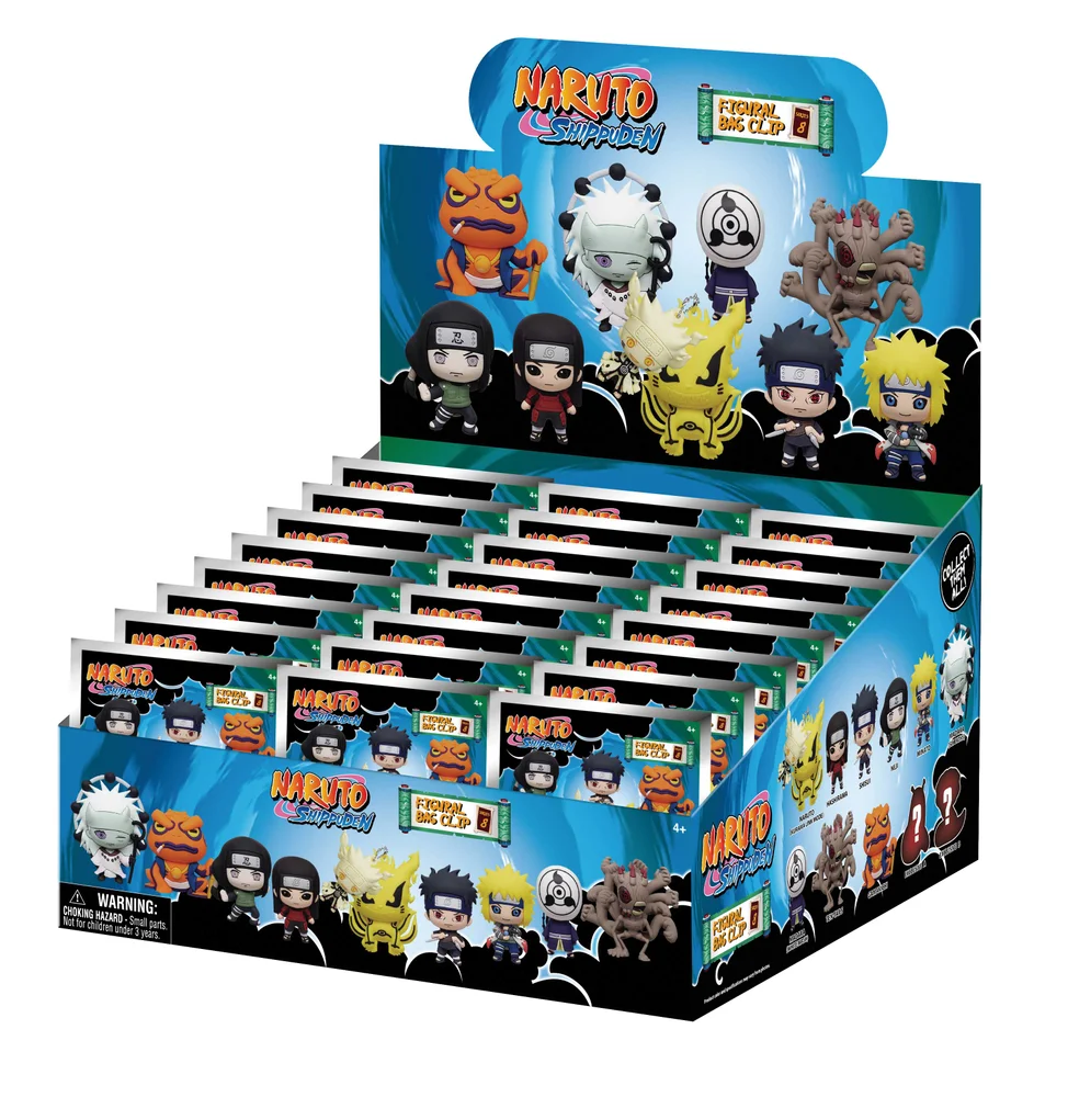 NARUTO - 3D Foam Bag Clip Series 8 Blind Bag - 1 Unidade Aleatória