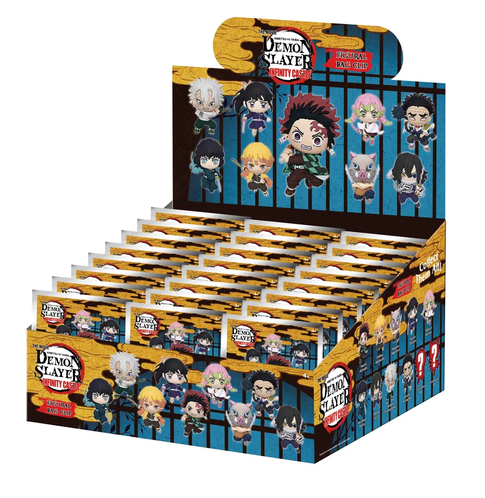 DEMON SLAYER MOVIE - 3D Foam Bag Clip Series 1 Blind Bag - 1 Unidade Aleatória