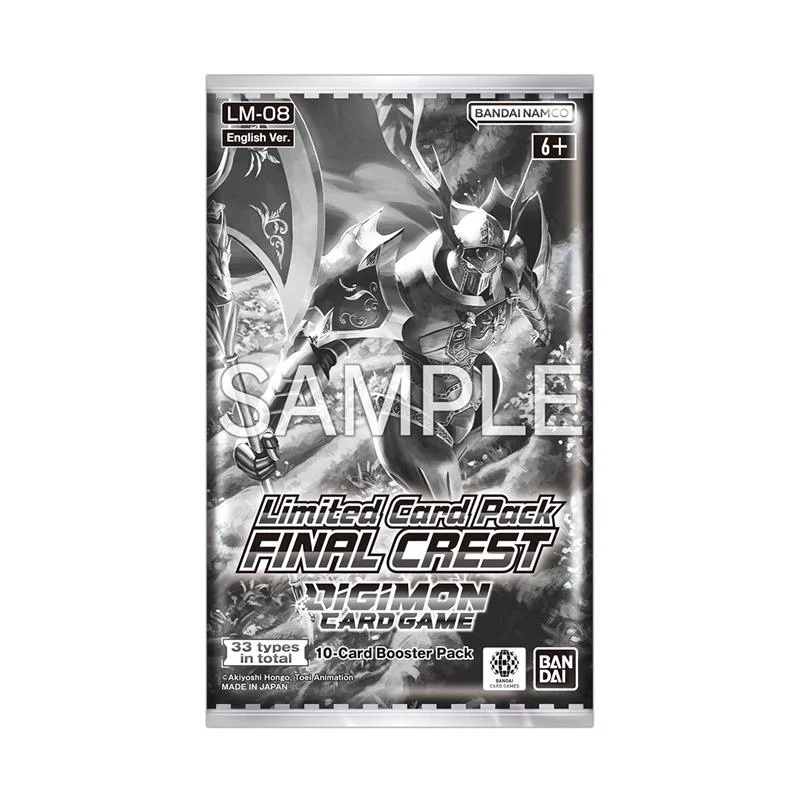 Digimon Card Game Limited Card Pack FINAL CREST LM-08 English - 1 Booster