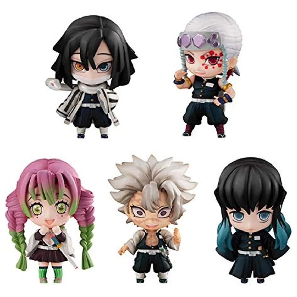 Demon Slayer: Kimetsu no Yaiba Trading Figure 5-Pack Sailor Tanjiro & The Hashira Mascot Set B 5 cm