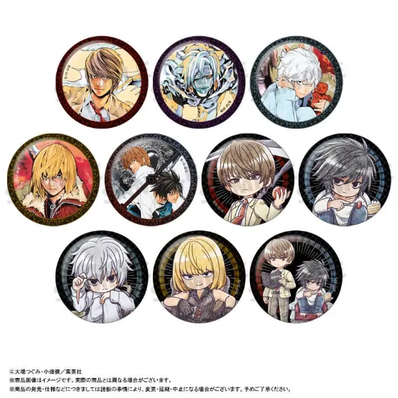 Death Note Pu Leather Badge Collection Vol.2 Blind Box - 1 Unidade Aleatória