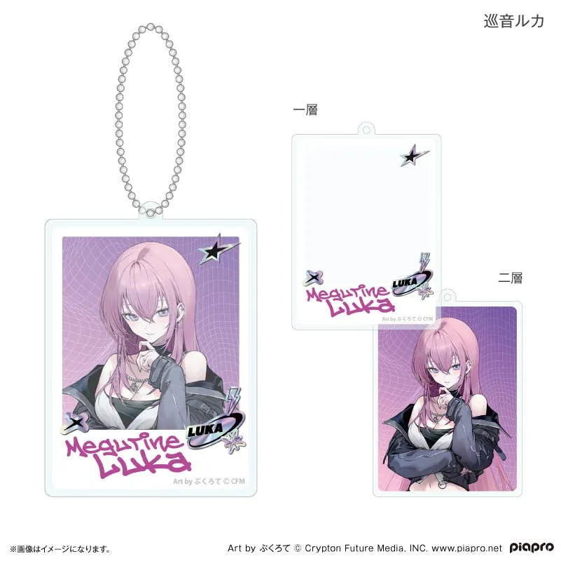Hatsune Miku + Piapro Characters: Reiwa Idol Double-Layer Acrylic Keychain Megurine Luka