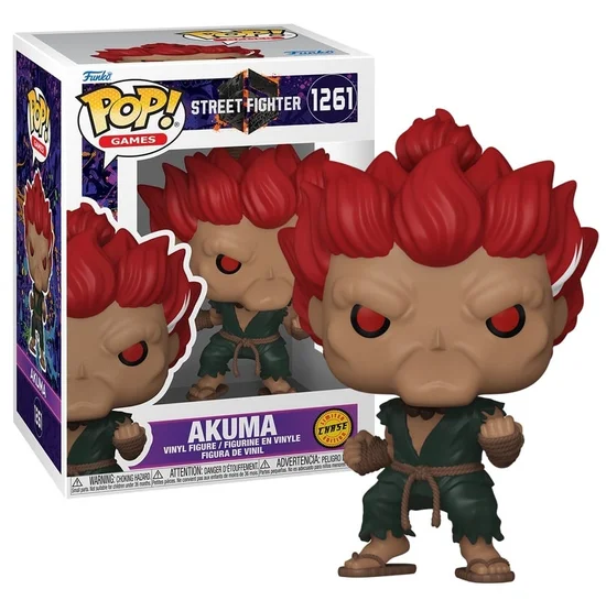 Street Fighter 6 POP! Animation Vinyl Figures Akuma 9 cm Chase Ver.