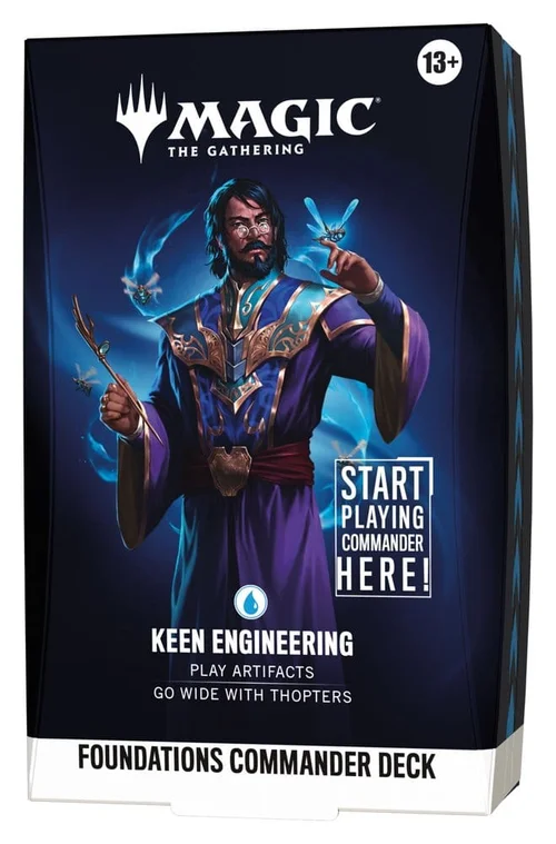 Magic The Gathering Foundations Commander Deck Keen Engineering English
