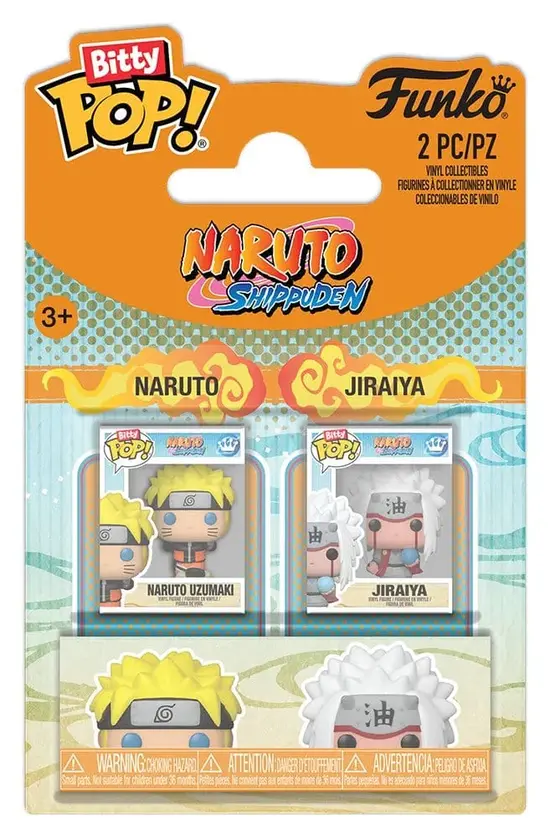 Naruto Bitty POP! Vinyl Figures 2-Pack Naruto & Jiraiya 2 cm