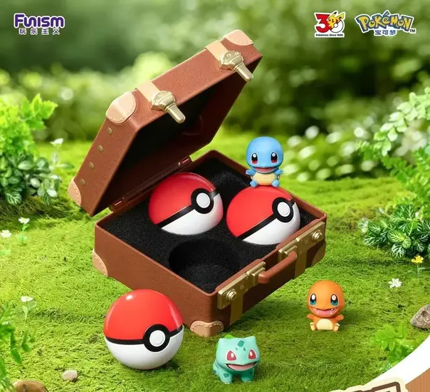 Pokemon 30th Palmsize Wonders First Partner Starter Series Blind Box - 1 Unidade Aleatória (3 Figuras)