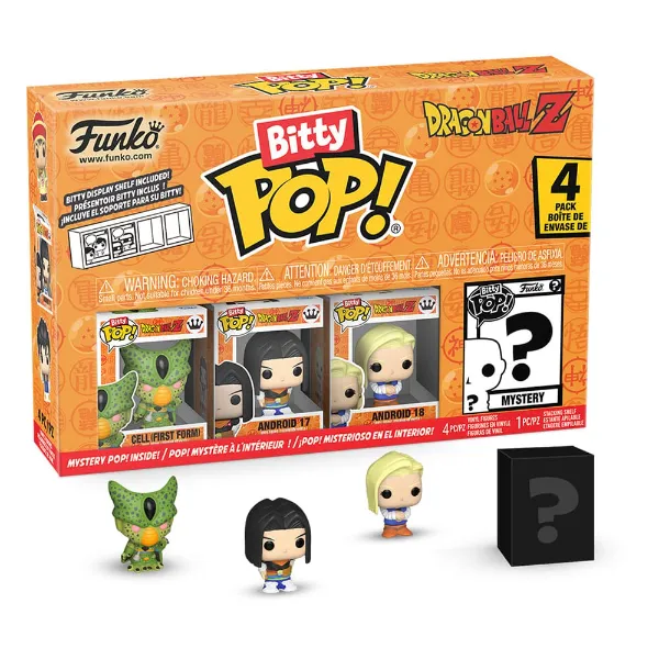 Dragon Ball Bitty POP! Vinyl Figure 4-Pack Series 2 - 2.5 cm (3 + 1 figura chase aleatória)